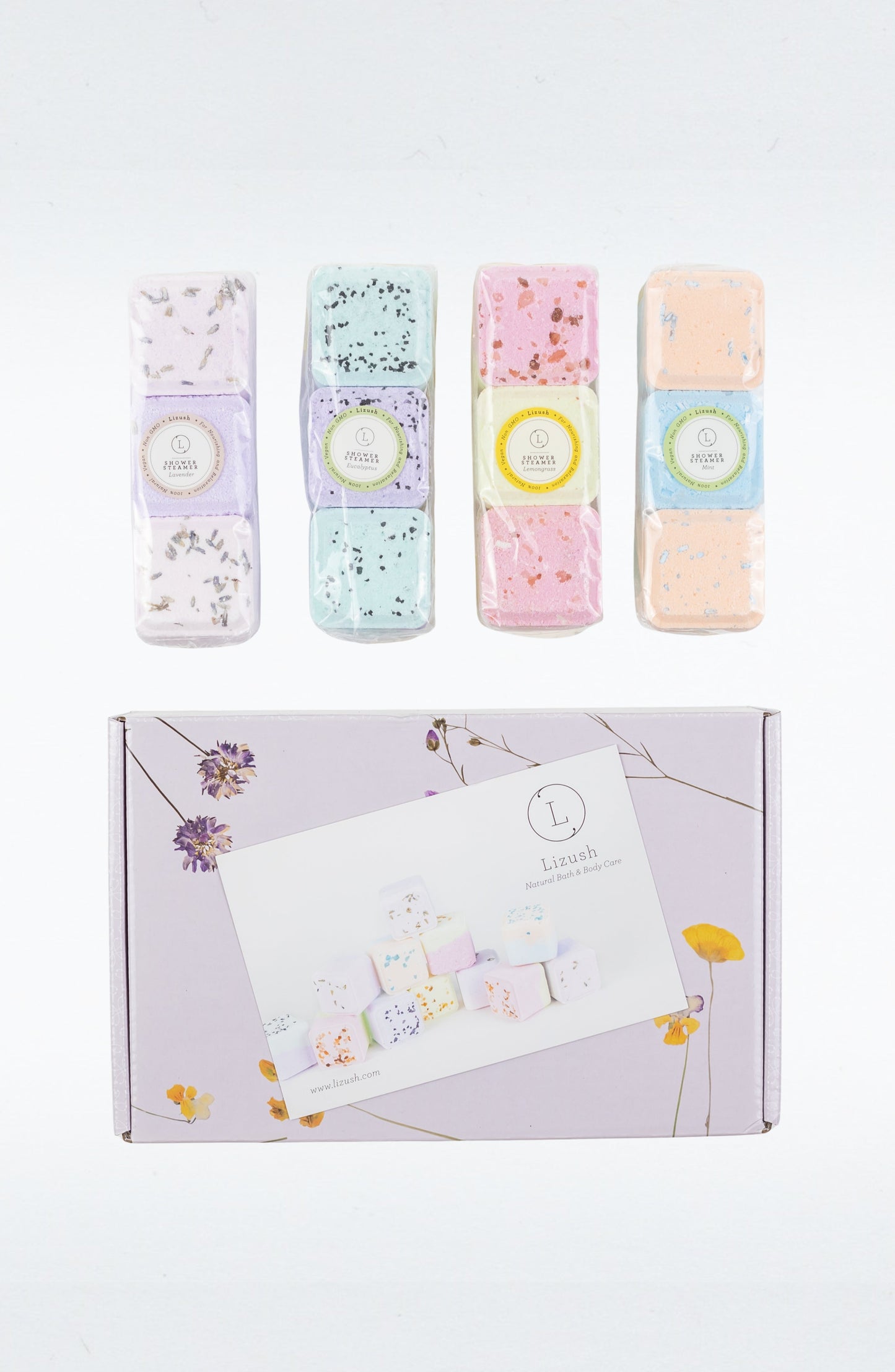 Shower Steamers, Set of 12 big fizzies, Cheer up Gift Set, Relaxing Gift Box